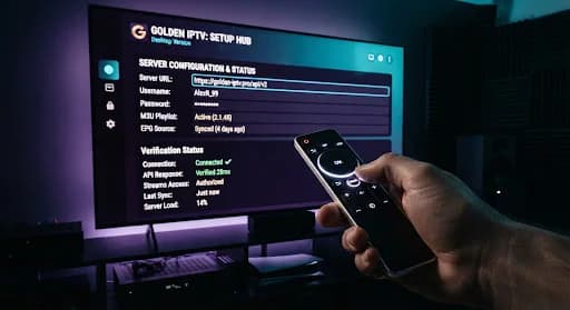 Remote control used with a cinematic television setup